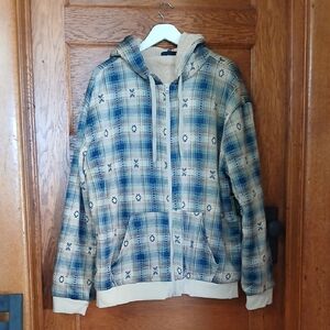 Plaid Hooded Jacket for Men